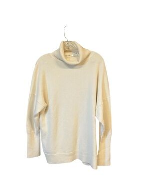 Chinti & Parker Cashmere Turtleneck Sweater Women M Ivory Drop Shoulder